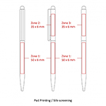 BND78S SARI STYLUS, THIN TWIST METAL BALL PEN-Logo